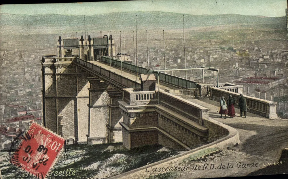 O elevador de Nossa Senhora da Guarda — Versailles — Editor L.V.R.Cy - Frente