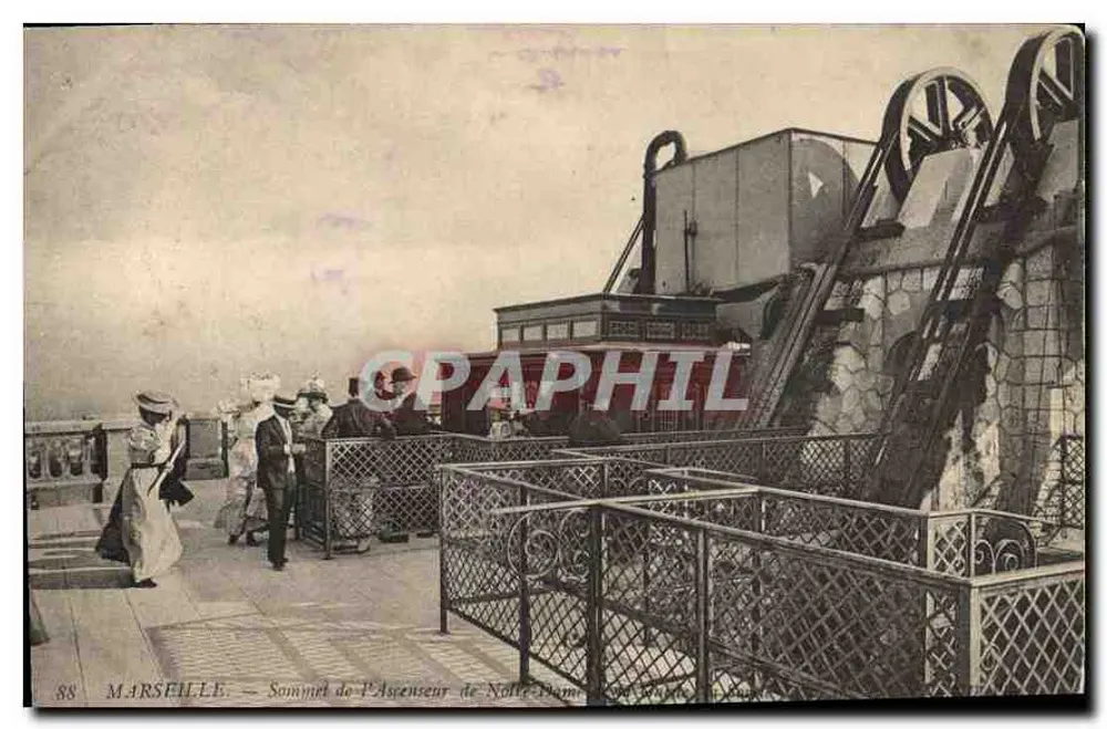 Marseille — Gipfel der Seilbahn Notre-Dame — anonymer Verleger, Nr. 88 - Vorderseite