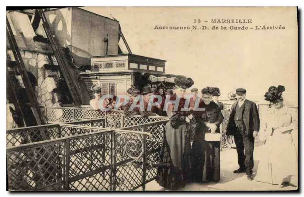 Marsella - Ascensores N.D. de la Guardia - La Llegada - Anverso
