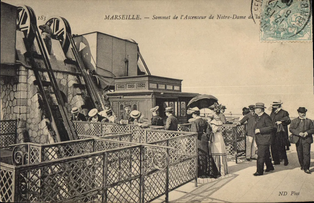 MARSEILLE — Gipfel der Seilbahn Notre-Dame de la Garoupe — ND Phot - Vorderseite