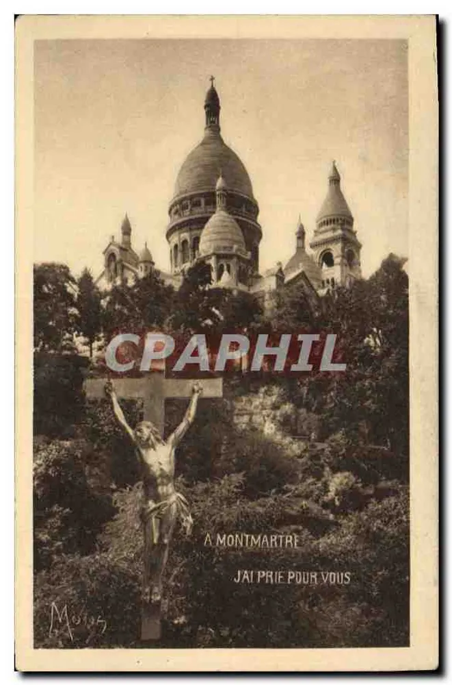 Sacré-Cœur de Montmartre — Statue des gekreuzigten Christus — Verlag M. Moïs - Vorderseite