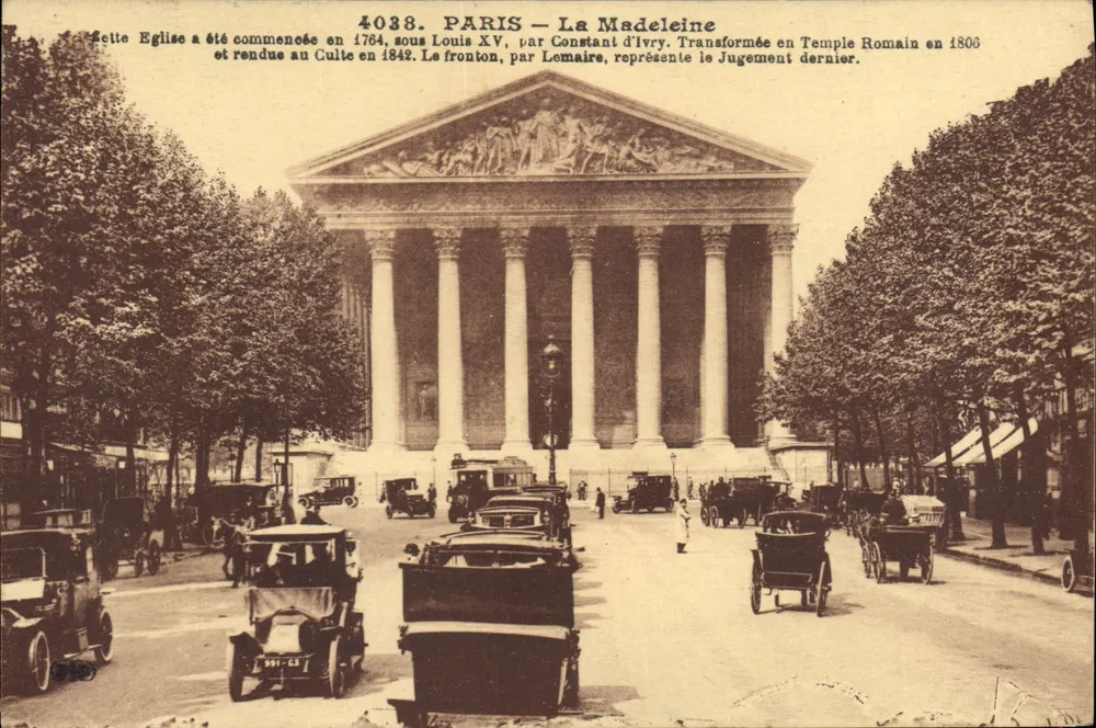 PARIS — A Madeleine — Editor desconhecido, n° 4038 - Frente