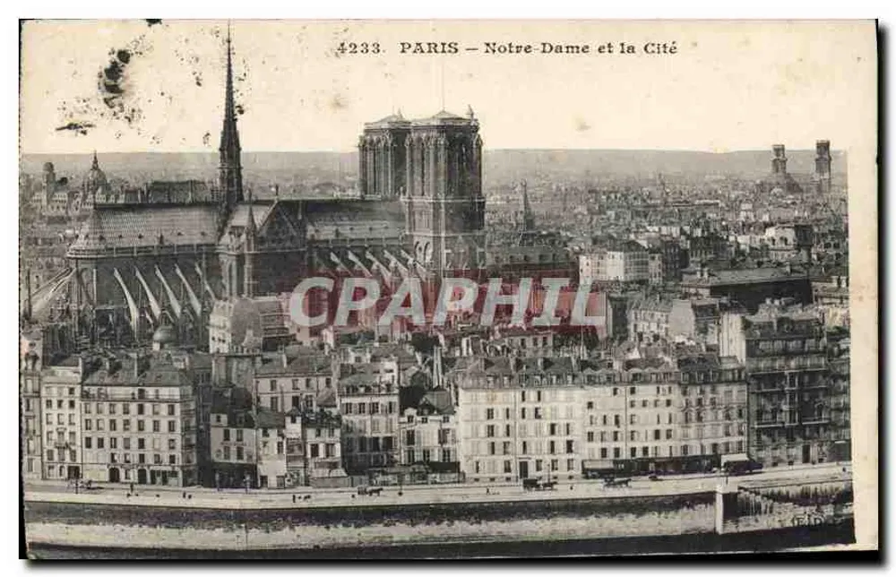 Paris — Notre-Dame e a Cidade — n° 4233 - Frente
