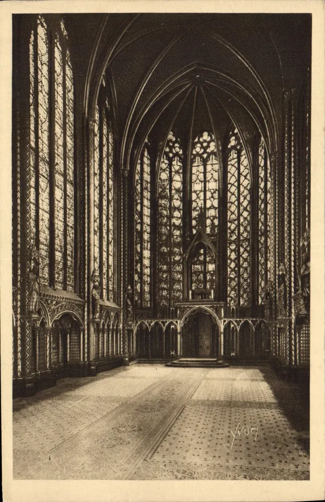 Innenansicht der Sainte-Chapelle — Oberkapelle — Art Edition YVON, Paris - Vorderseite