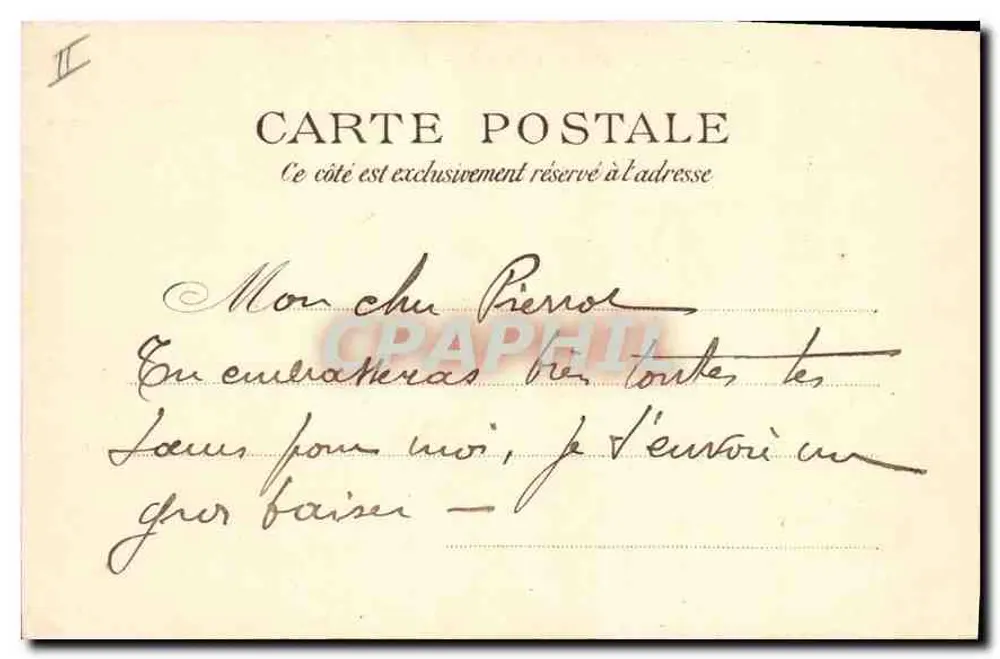 Paris — Avenue du Bois de Boulogne — P. P. C. Paris - Rückseite