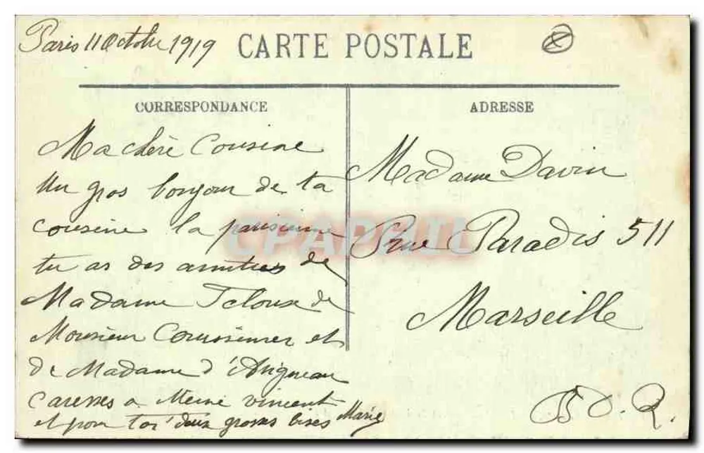 Paris (IIIe) — Die Madeleine und die Rue Royale — LL. — N° 59 - Rückseite