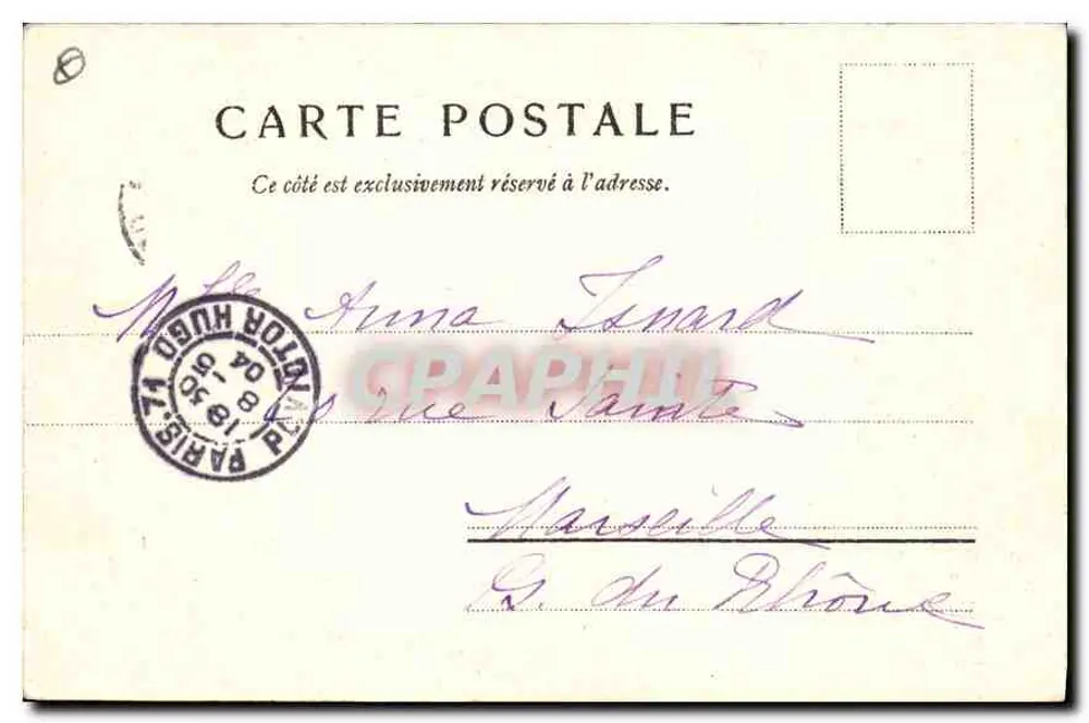 Paris — A Madeleine — Edição Louis Burgy, n°23 - Verso
