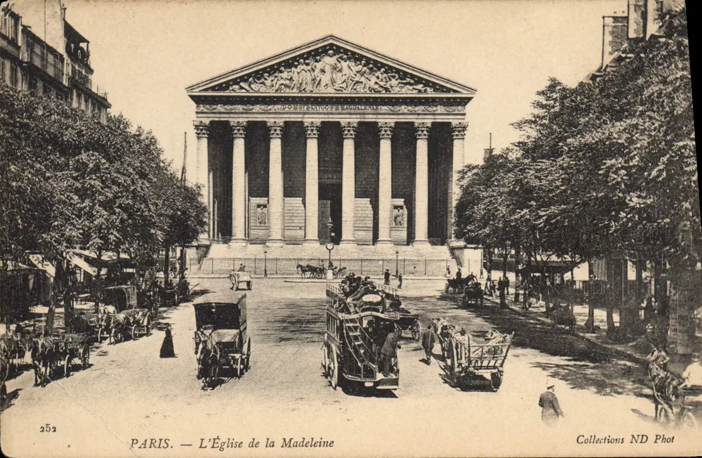 PARIS — A Igreja da Madeleine — Coleções ND Phot n°252 - Frente