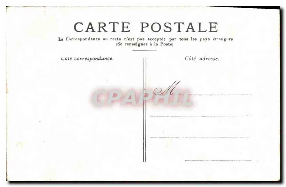 Paris — A Praça da Concórdia — editor não identificado - Verso