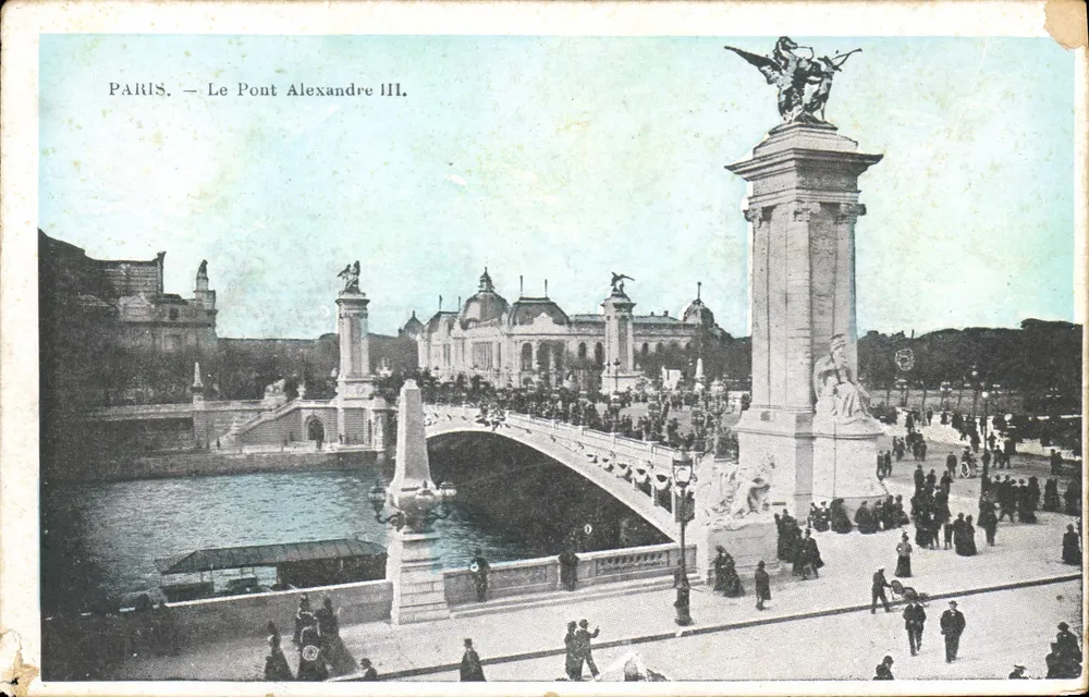 Paris — O Ponte Alexandre III — editor não identificado - Frente