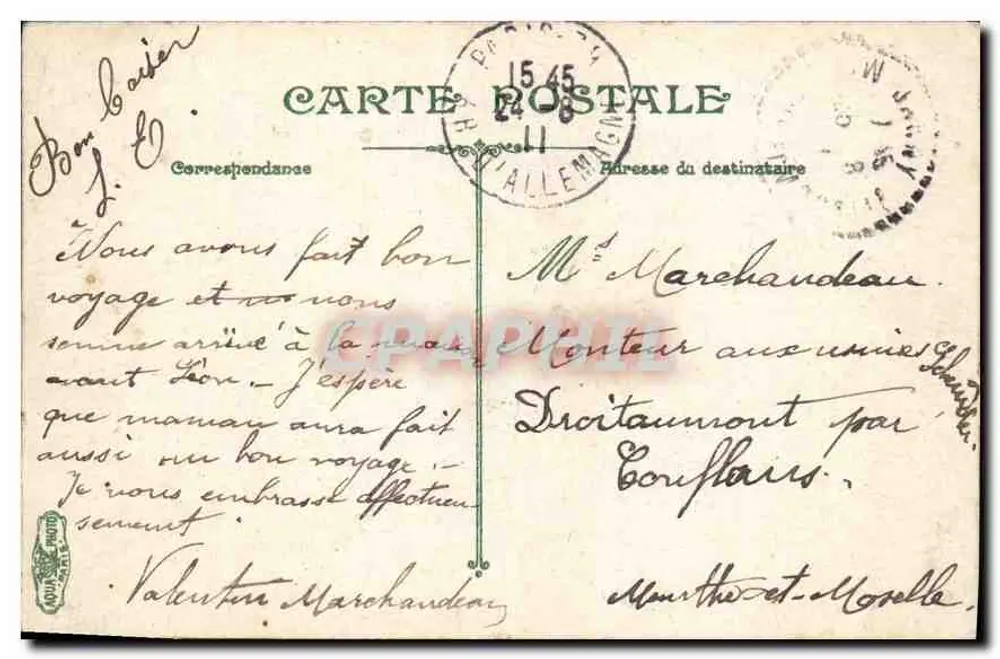 Paris. O Hotel de Ville — editor L.V. n°346 - Verso