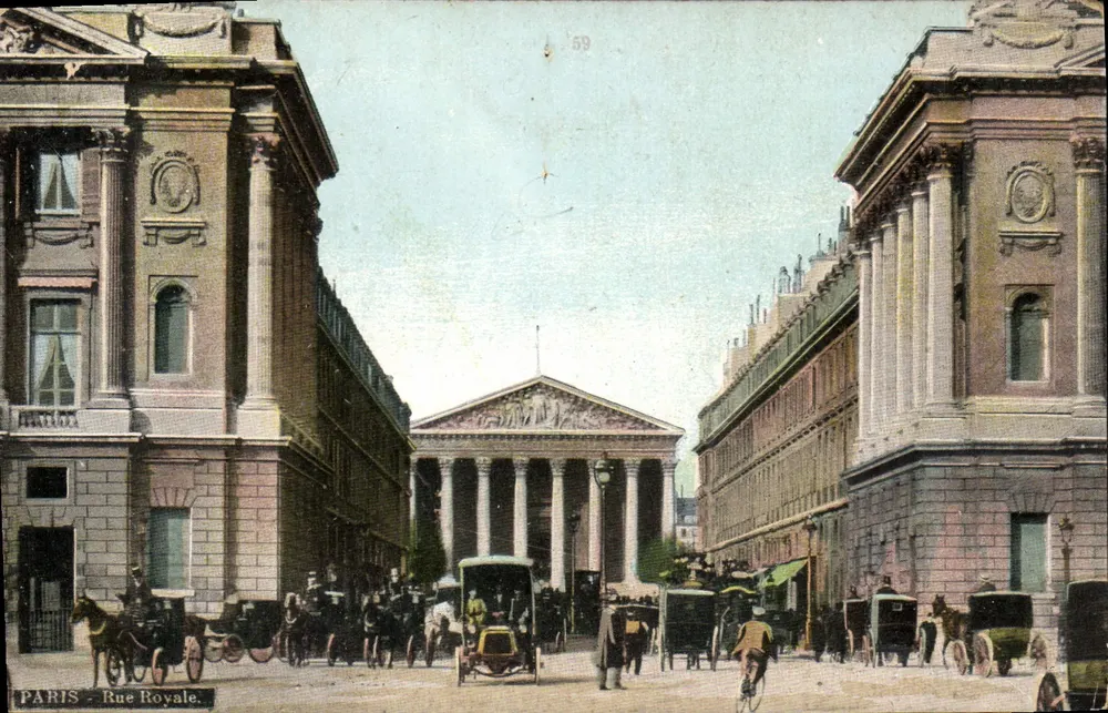 Paris - Rue Royale — vista da avenida com o Palácio Real — editor Aqua-Photo L.V. & Cie, n°59 - Frente