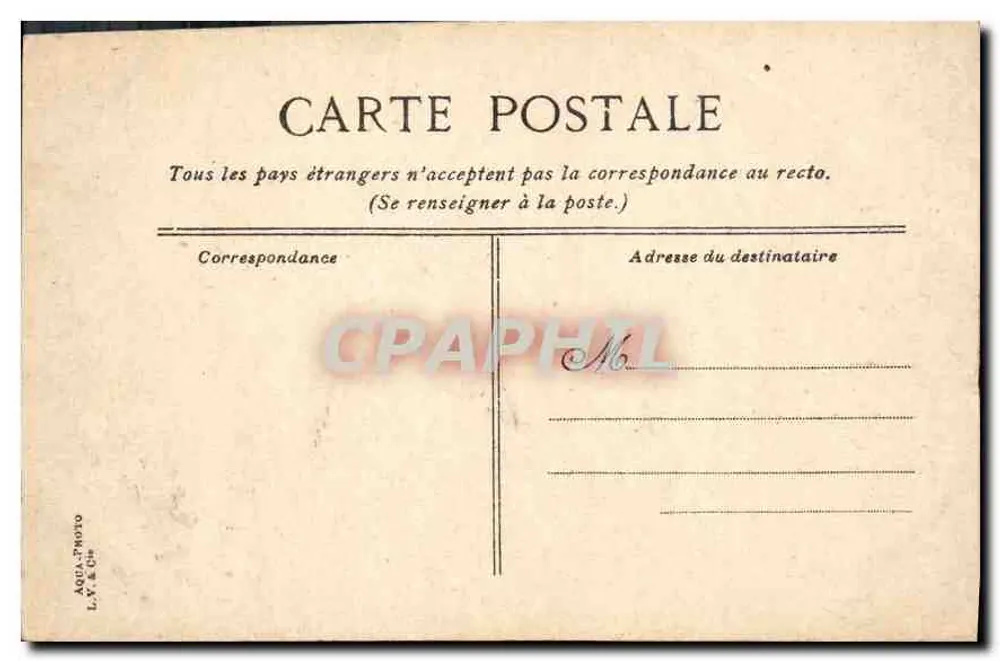 PARIS - O Panteão — vista da fachada clássica com colunata e domo — editor AQUA-PHOTO, n° 14 - Verso