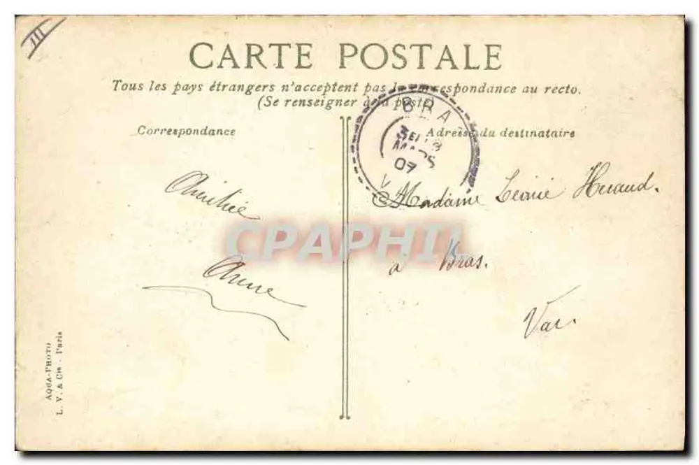 Les Moutons — Jardin des Plantes — Aqua-Photo, L.V. & Cie, Paris - Verso
