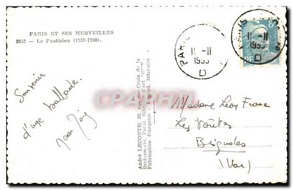 Le Panthéon — Paris — éditeur Guy - Verso