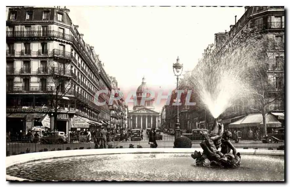 Place de la Madeleine — Fontäne mit Statue — Edition Chantal, Paris - Vorderseite