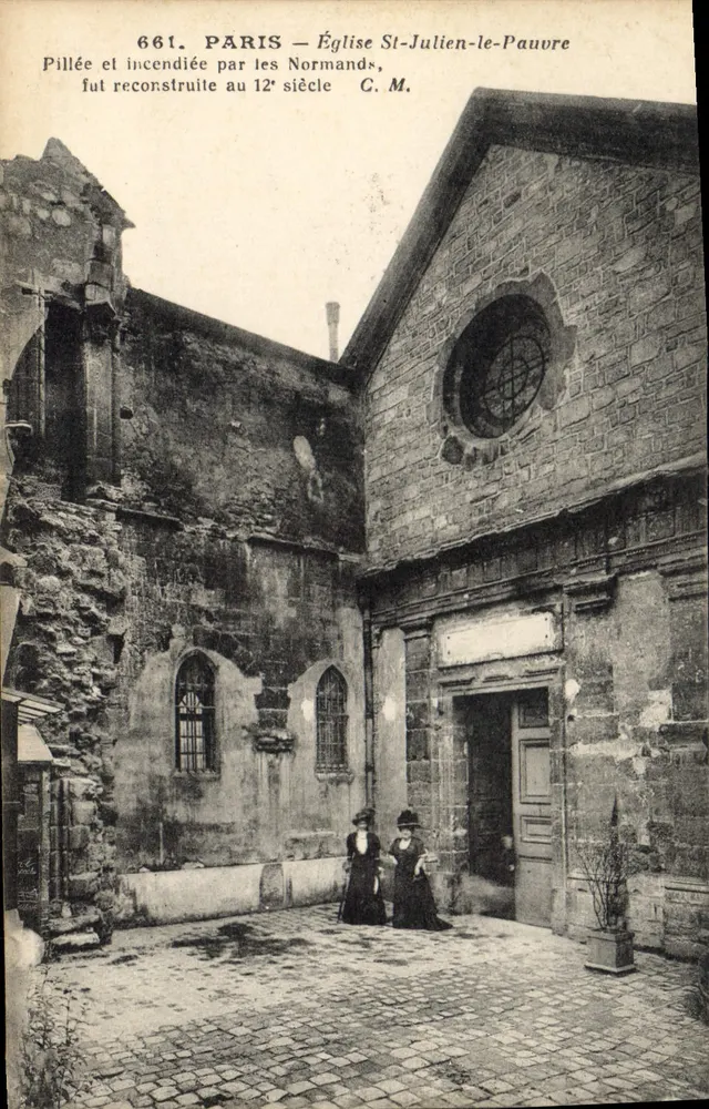 Paris — Igreja de São Julião o Pobre — C. M. - Frente