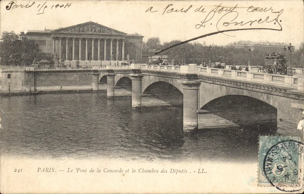 Paris — Der Pont de la Concorde und das Chamber of Deputies — LL. Nr. 241 - Vorderseite