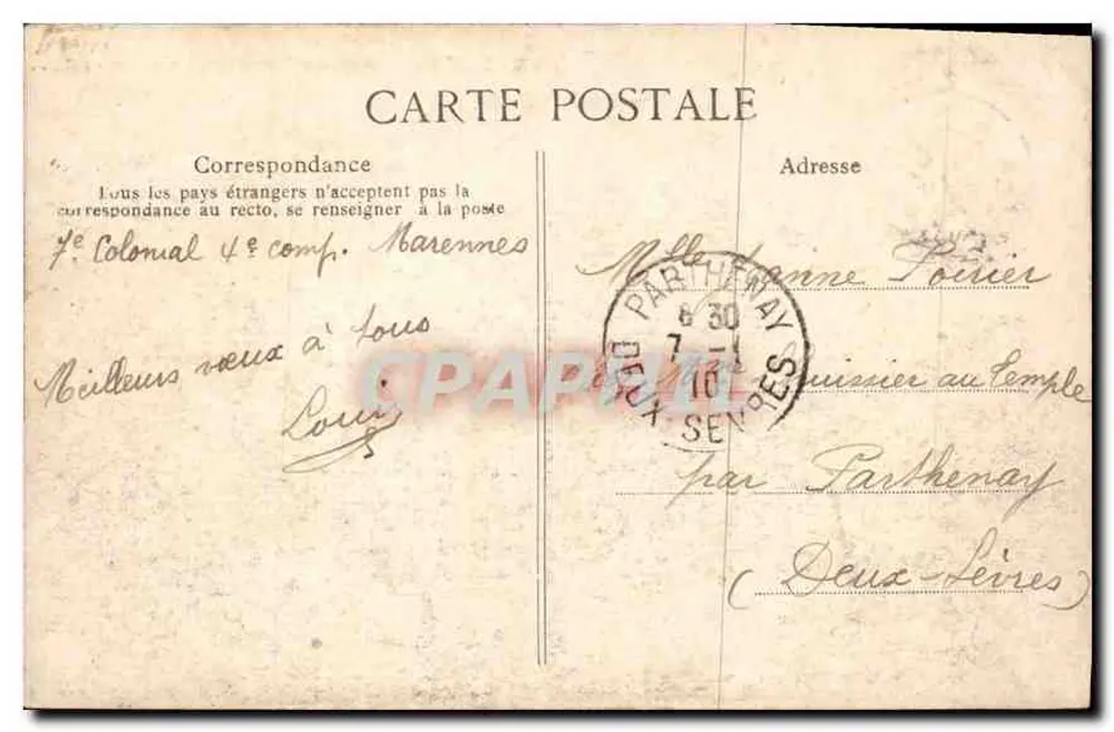 Paris — Arco do Triunfo da Estrela — editor desconhecido, n° 4088 - Verso