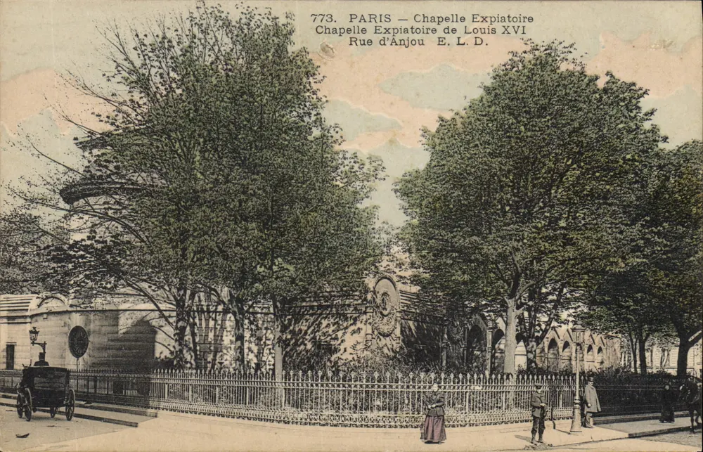 Paris — Die Expiationskapelle von Louis XVI — Rue d'Anjou E. L. D. n°773 - Vorderseite