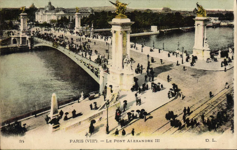 Paris (VIII) — O Ponte Alexandre III — D.L. n°34 - Frente