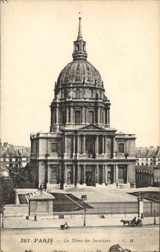 Paris — O Dôme dos Invalidos — C. M. n° 261 - Frente