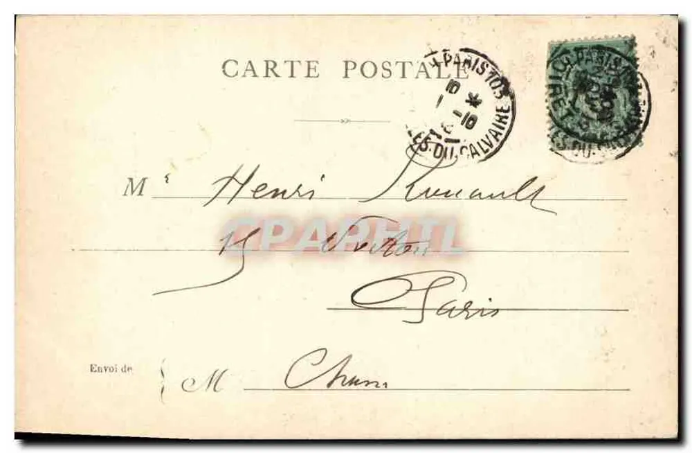 Paris — A Torre Saint-Jacques — Editor desconhecido, n° 2 - Verso