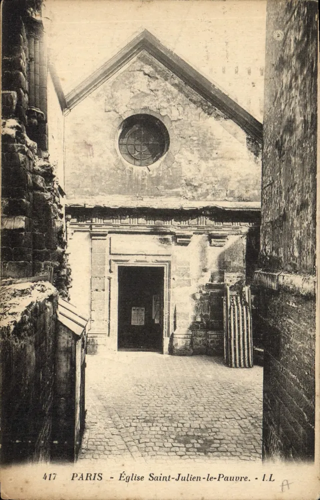 Paris - Kirche Saint-Julien-le-Pauvre - I.L. n°417 - Vorderseite