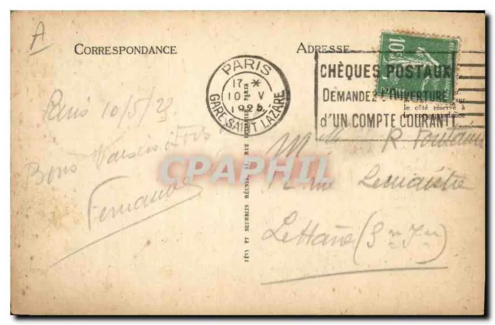 Paris - Kirche Saint-Julien-le-Pauvre - I.L. n°417 - Rückseite