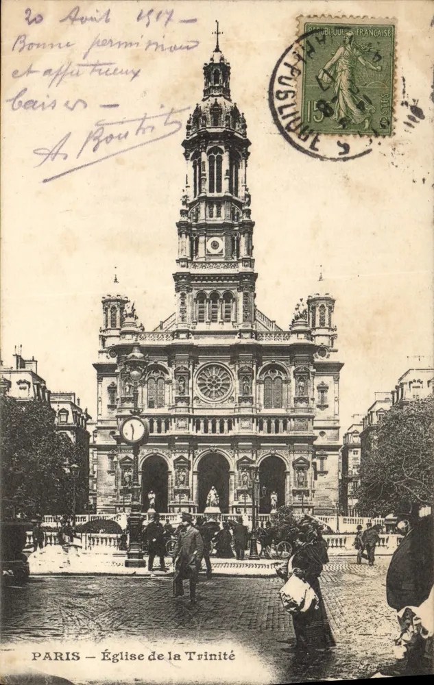 PARIS — Katedra Trójcy Świętej — Wydawca nieznany - Awers