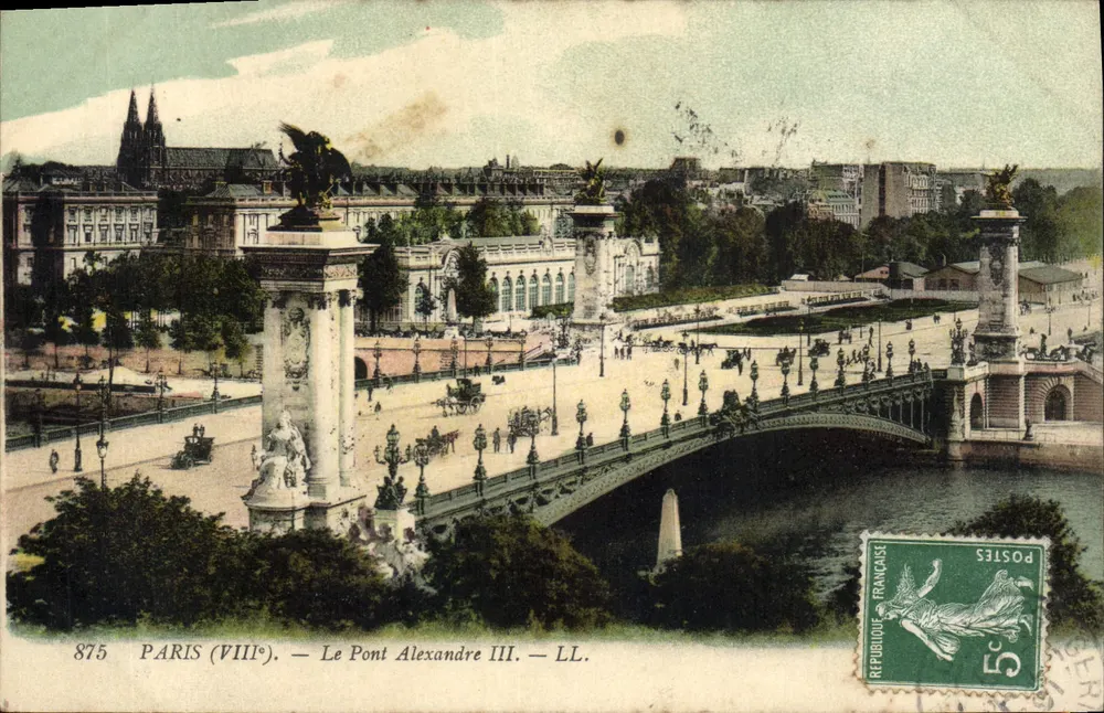 Paris (VIIIe) — O Ponte Alexandre III — LL. — N° 875 - Frente