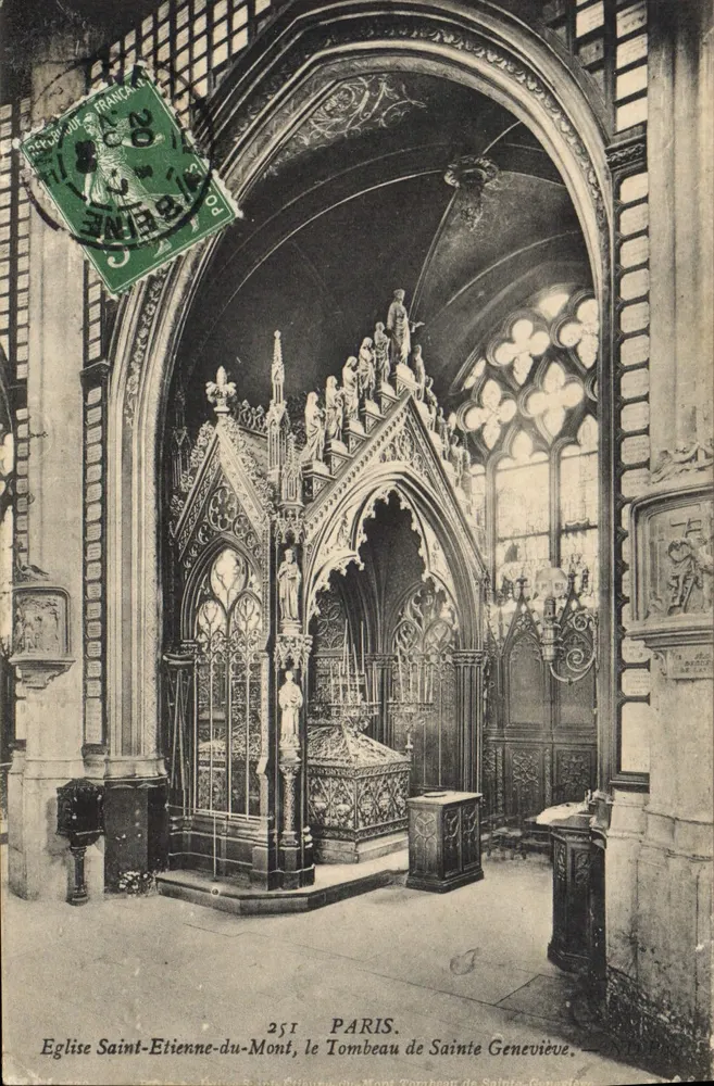 Kirche Saint-Etienne-du-Mont, das Grab der heiligen Geneviève — Paris — n° 251 - Vorderseite