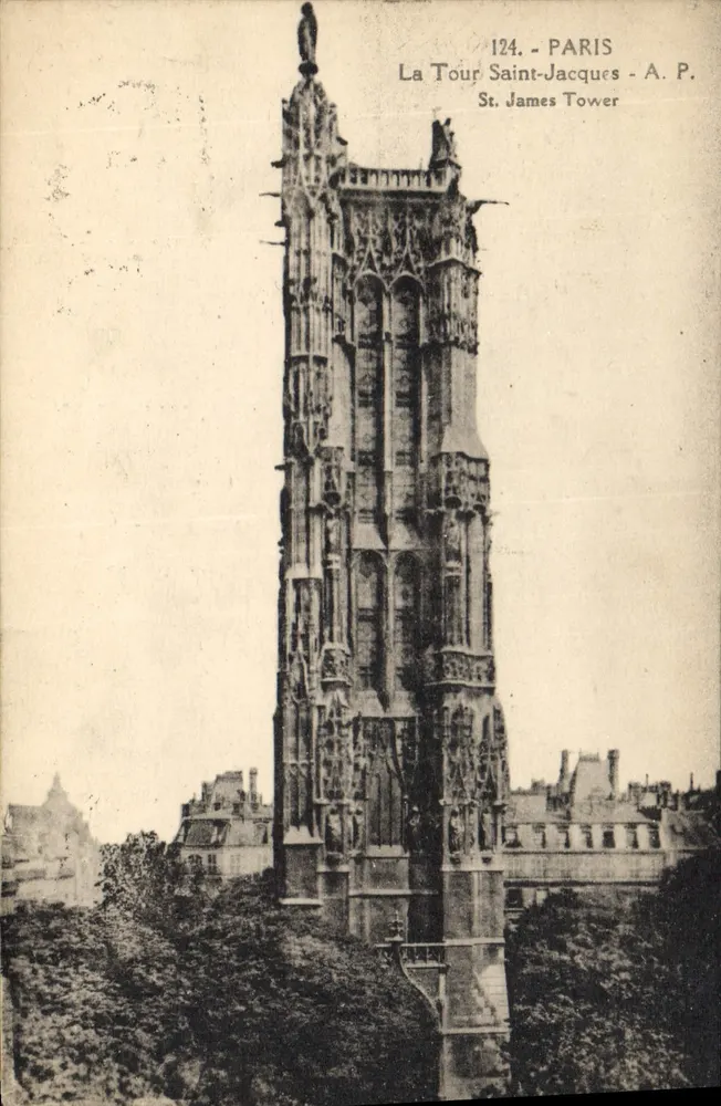 Torre Saint-Jacques — Paris — A.P. n°124 - Frente