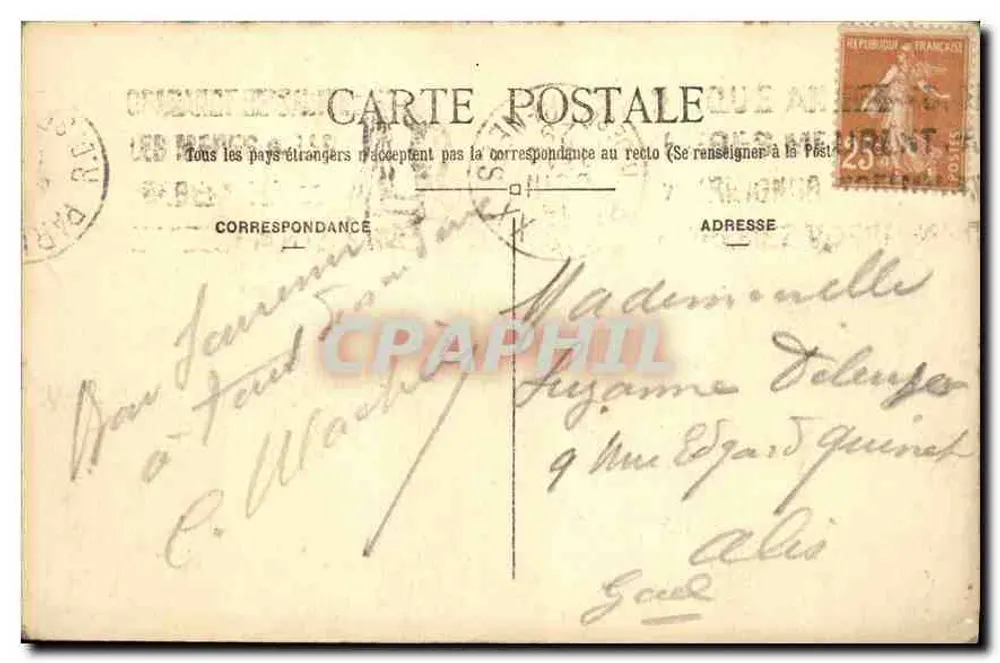 Basilika des Heiligen Herzens von Montmartre — Überblick, Nordseite — V.N. N° 2 - Rückseite