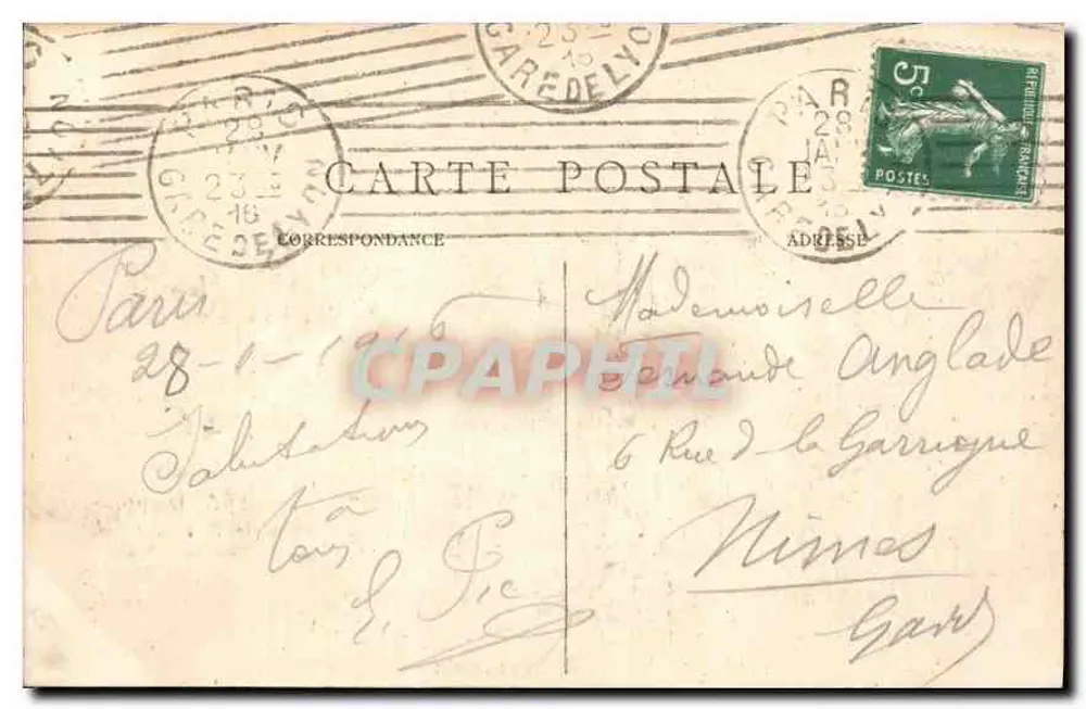PARIS — O Panorama dos Sete Pontes — C.M. n°141 - Verso