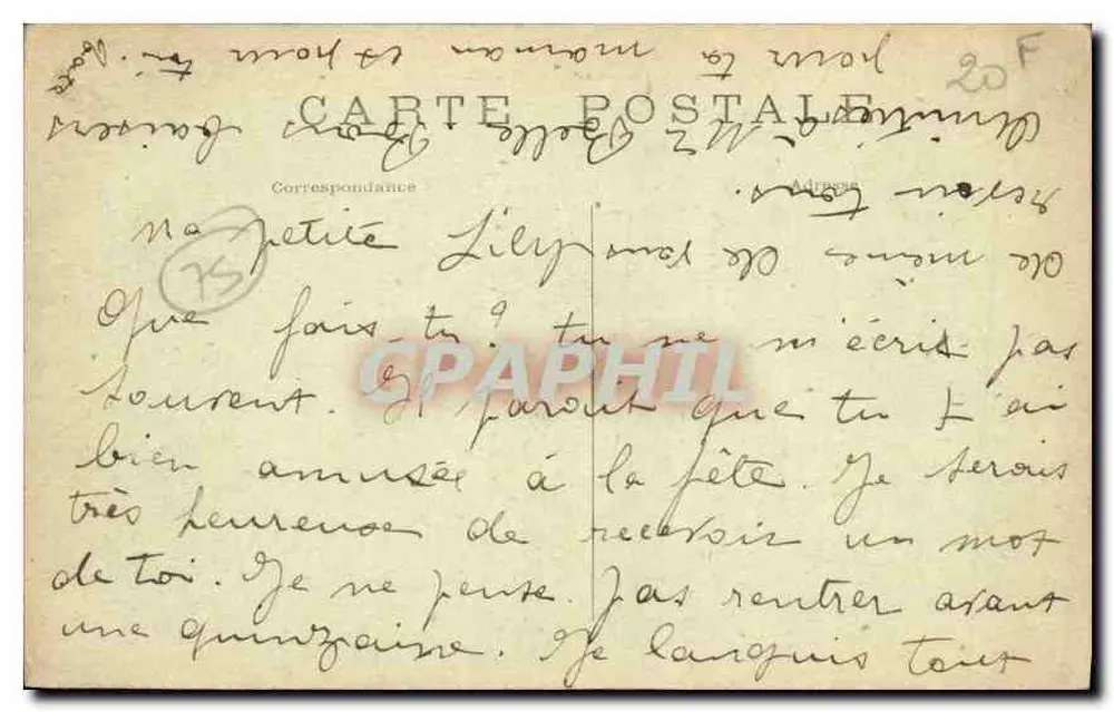 Paris — A Porta Saint-Denis — C.M. n°192 - Verso