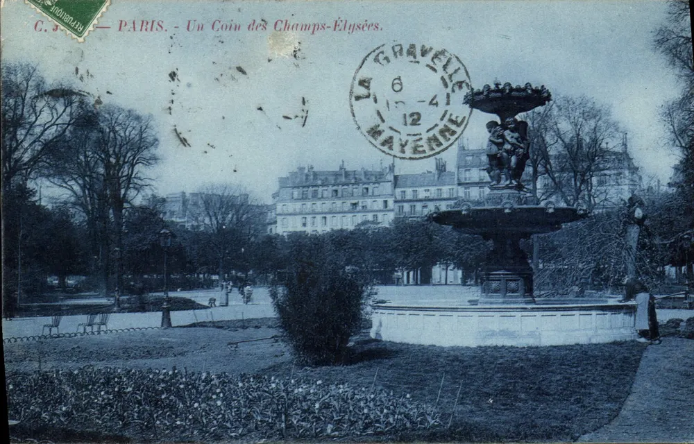 Paris — Um Canto dos Campos-Élisée — C. S. (editor) - Frente