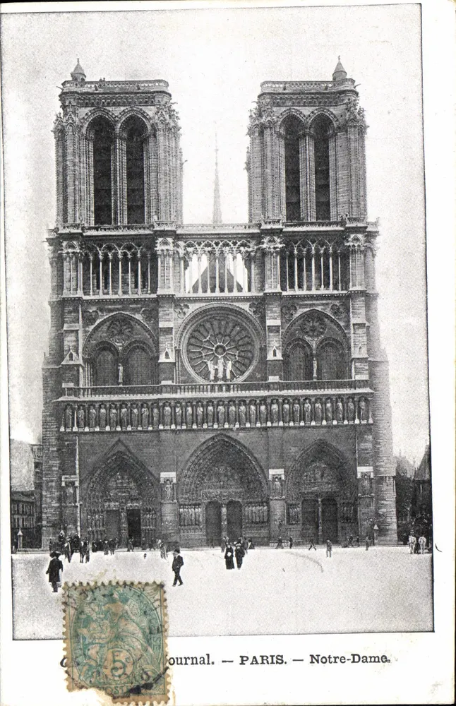 Paris — Notre-Dame — Journal. - Frente