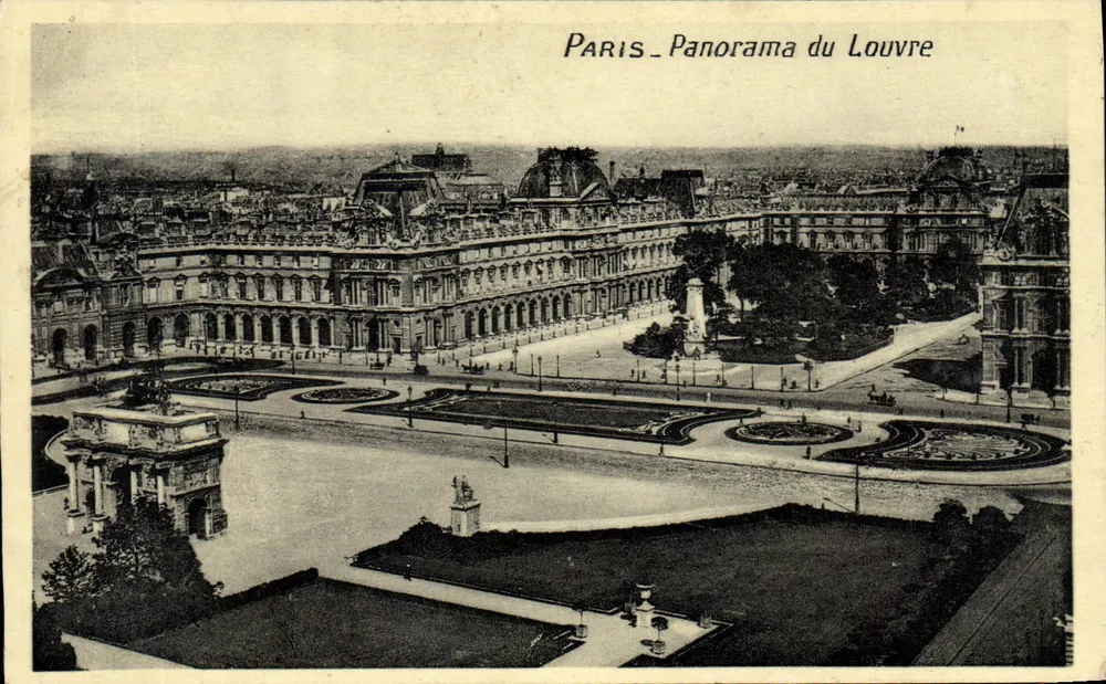 Paris - Panorama do Louvre — editor não identificado - Frente