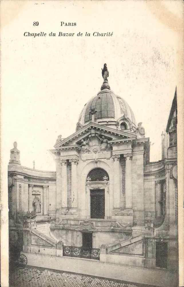 Capela do Bazar da Caridade — Paris — editor desconhecido, n° 89 - Frente