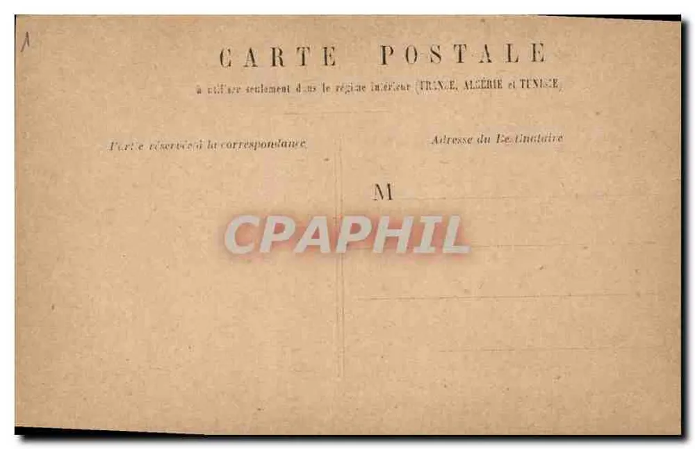 Paris - Boulevard de la Madeleine — vista do Palácio de Justiça — editor anônimo - Verso