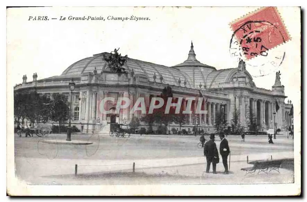 Paris — O Grand Palais, Champs-Élysées — editor não visível - Frente