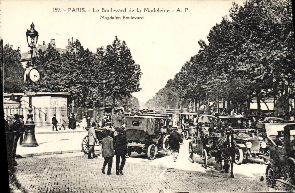 Paris - O Boulevard de la Madeleine - A.P. Magdalen Boulevard - Frente