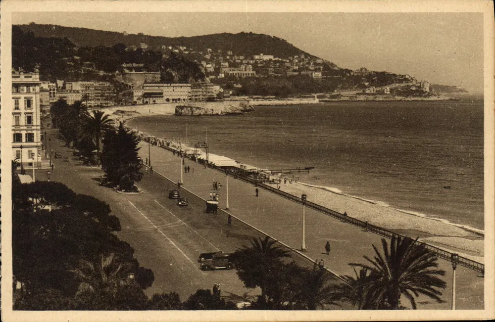 Ansicht der Promenade des Anglais in Nice — Grand Hotel — Verlag L. Gilletta & Cie, Nr. 40 - Vorderseite