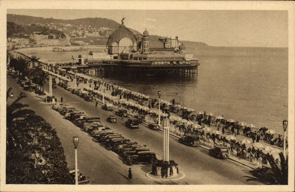 Nice - Promenade dos Ingleses — Vista do Palácio da Mediterâneo — L. GILLETTE e Cie, editor - Frente