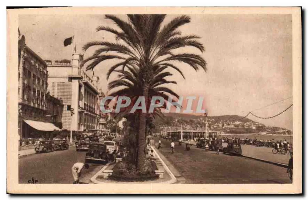 Nice — Palast der Mittelmeerküste und Promenade des Anglais — C° des Arts Photomécaniques, Paris - Vorderseite
