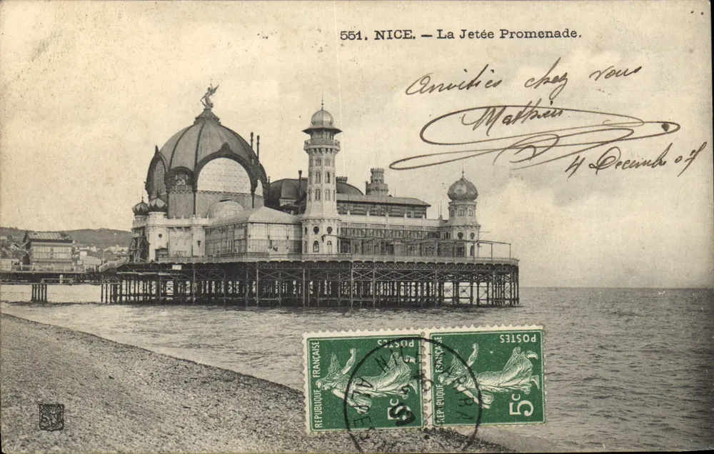 Nice — A Ponte Promenade — Editor anônimo, n° 551 - Frente