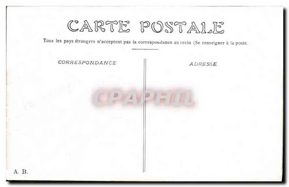 Paris — Igreja de Saint-Augustin — A. B. - Verso