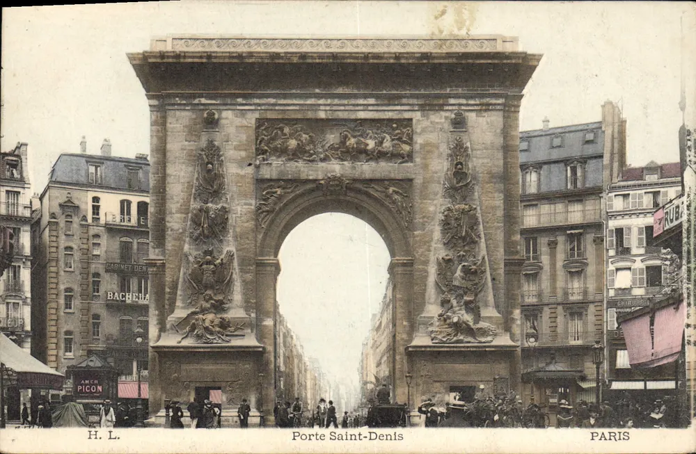 Porta Saint-Denis — Paris — H. L. - Frente