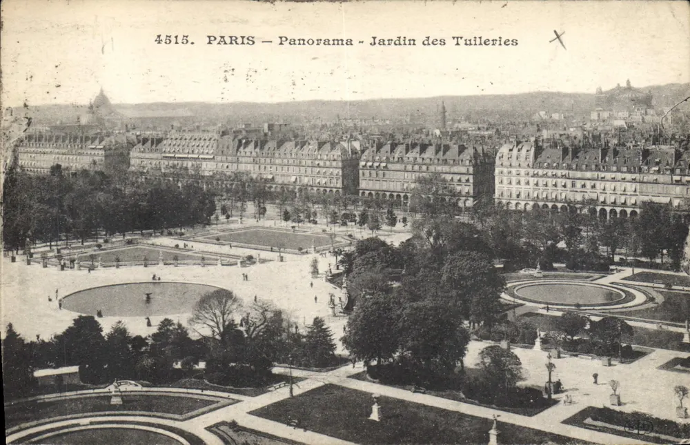 Paris — Panorama — Jardim das Tuileries — Editor: 4515 - Frente